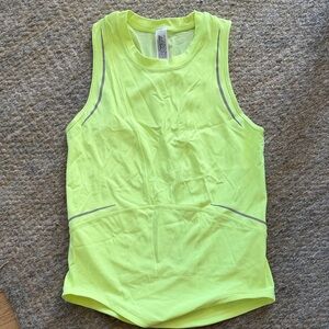 Lululemon Neon Yellow Sleeveless Athletic Top